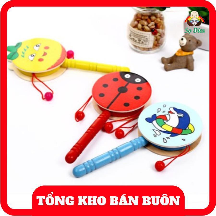 Trống gỗ xúc xắc cho bé