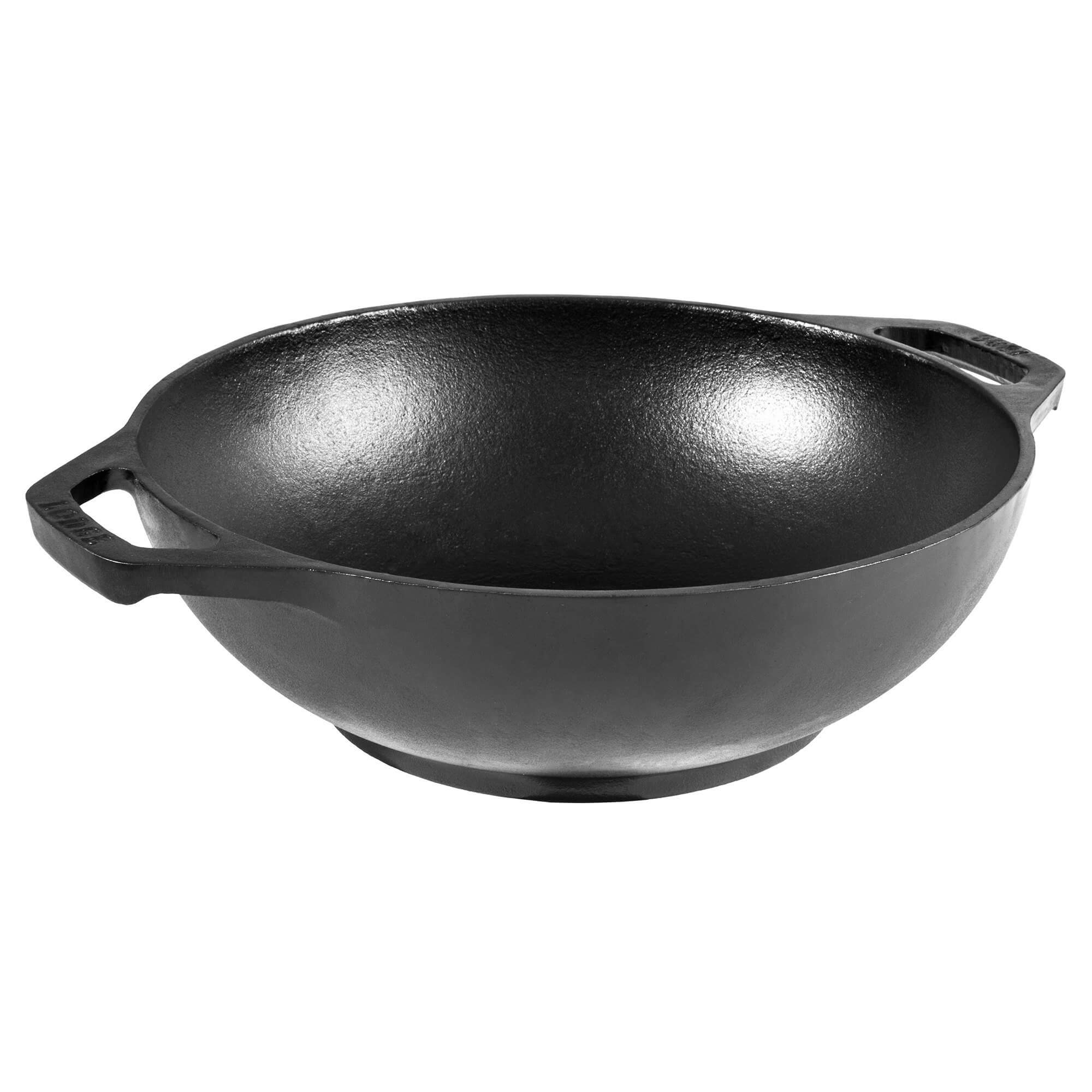 Chảo Gang Lodge Chảo Gang Bếp Từ Sâu Lòng Kiểu Wok Không Dính Tự Nhiên Đường KÍnh 16 Cm /23 Cm Xuất Xứ Mỹ Lodge L6MW /L9MW