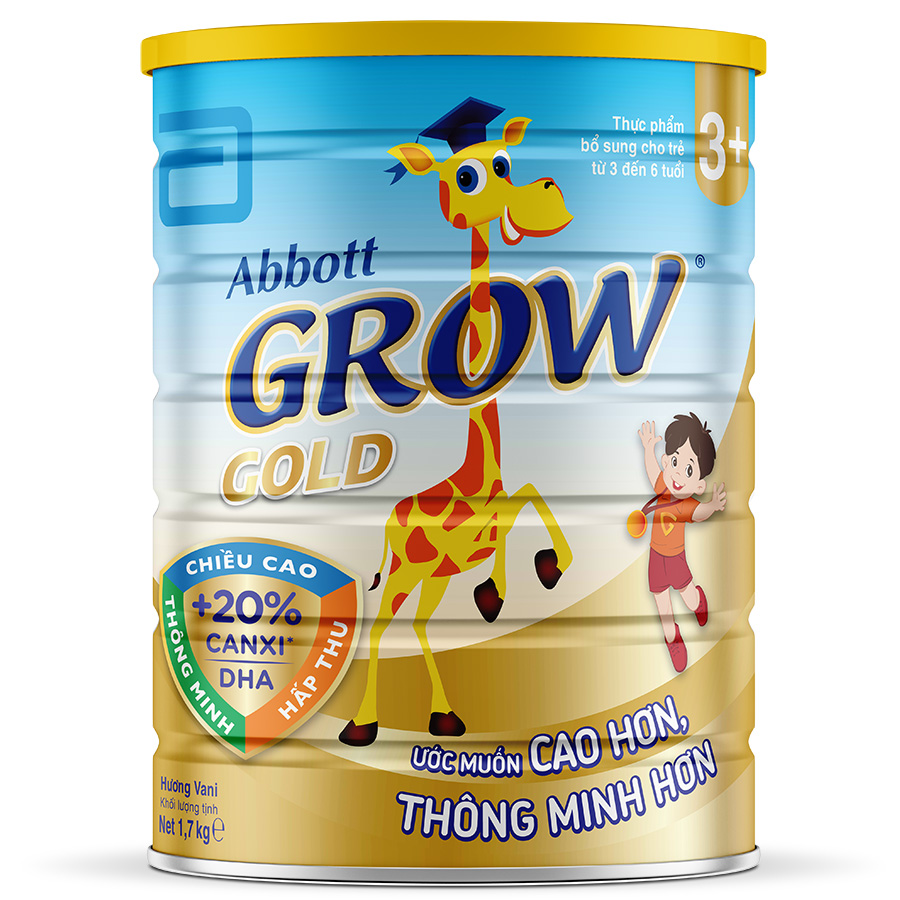 Hình ảnh Sữa Bột Abbott Grow Gold 3+ cho trẻ từ 3 - 6 tuổi (1.7Kg)