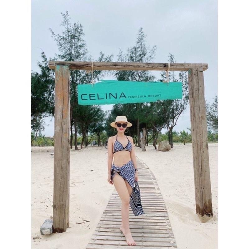 Set bikini 3 mảnh hiệu di o siêu nét