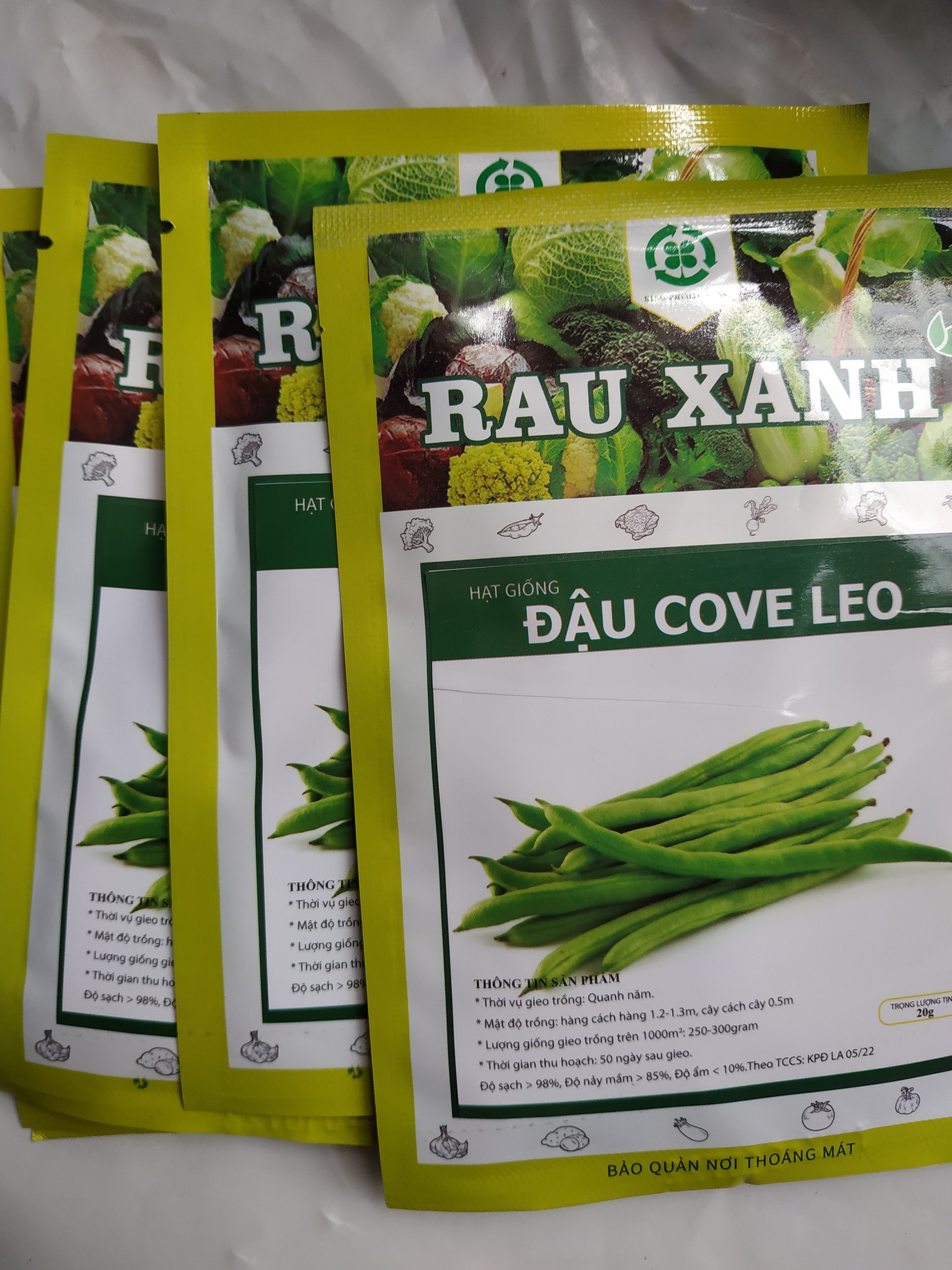 Combo 10 gói Hạt giống ĐẬU COVE LEO - gói 20 gram