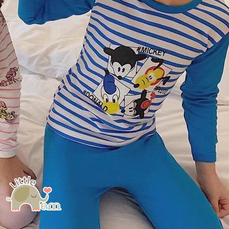 Bộ đồ bé trai/ bé gái Cotton xuất Nhật dài tay _ dysney friends
