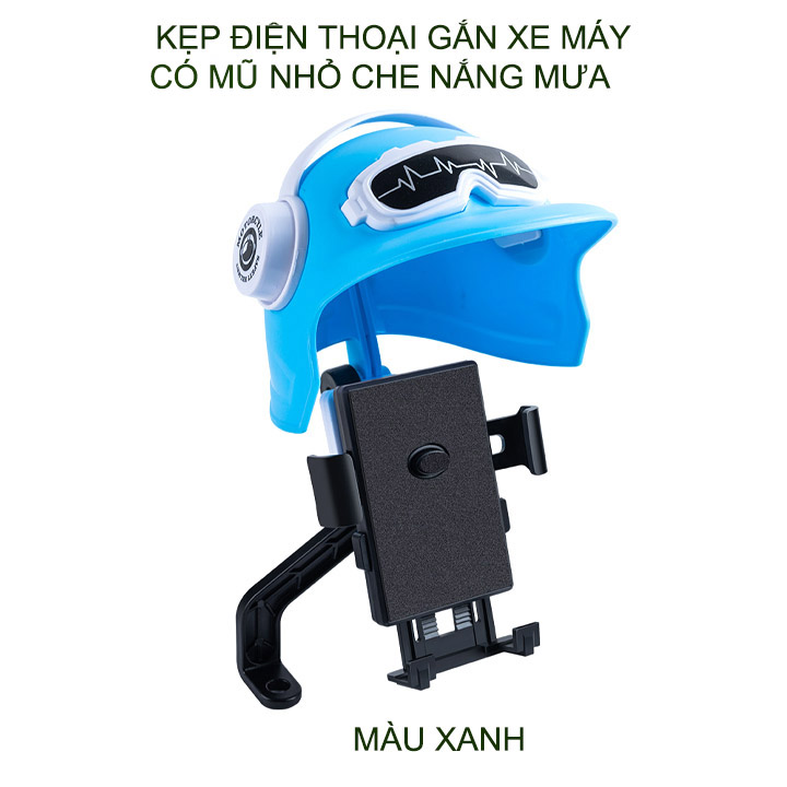 Giá Đỡ Che Nắng Điện Thoại Trên Xe Máy Hình Mũ Bảo Hiểm
