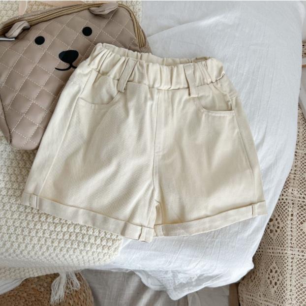 Quần short basic kaki lưng thun cho bé Q665 ( quần form nhỏ 1 size