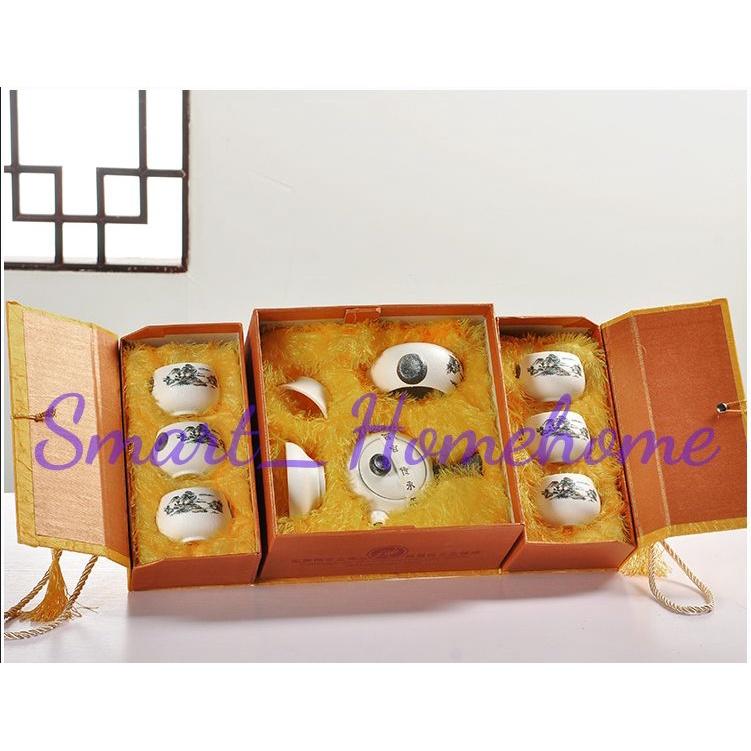 Bộ ấm chén trà cao cấp nhỏ gọn, bộ ấm trà sứ đẹp OC447