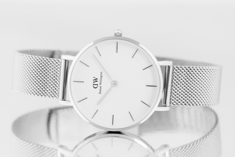 Đồng Hồ Dây Mắt Lưới Daniel Wellington DW00100164 (32mm) - Trắng Bạc