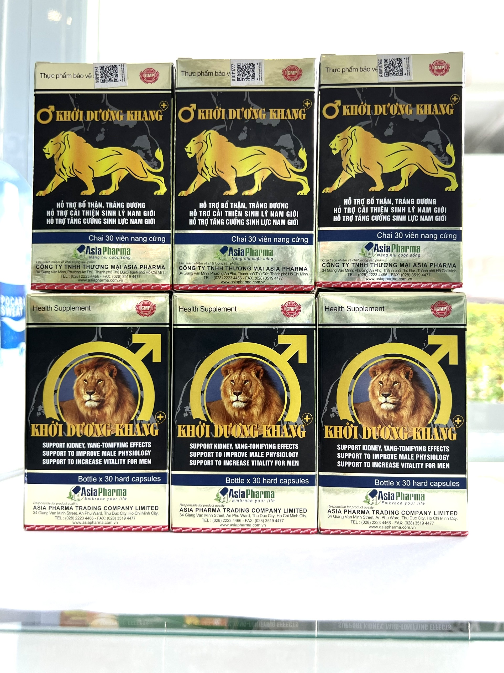 Viên uống bổ thận tráng dương Khởi Dương Khang Asia Pharma hỗ trợ tăng cường sinh lý nam - Hộp 30 viên