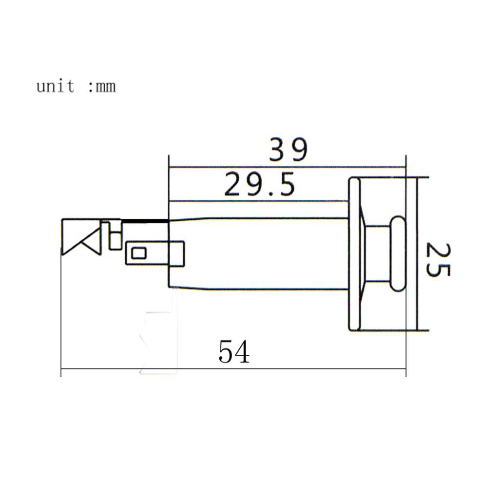 2 x 1/4" Output Input Jack End Pin Strap Pin Plug Socket for Guitar Bass