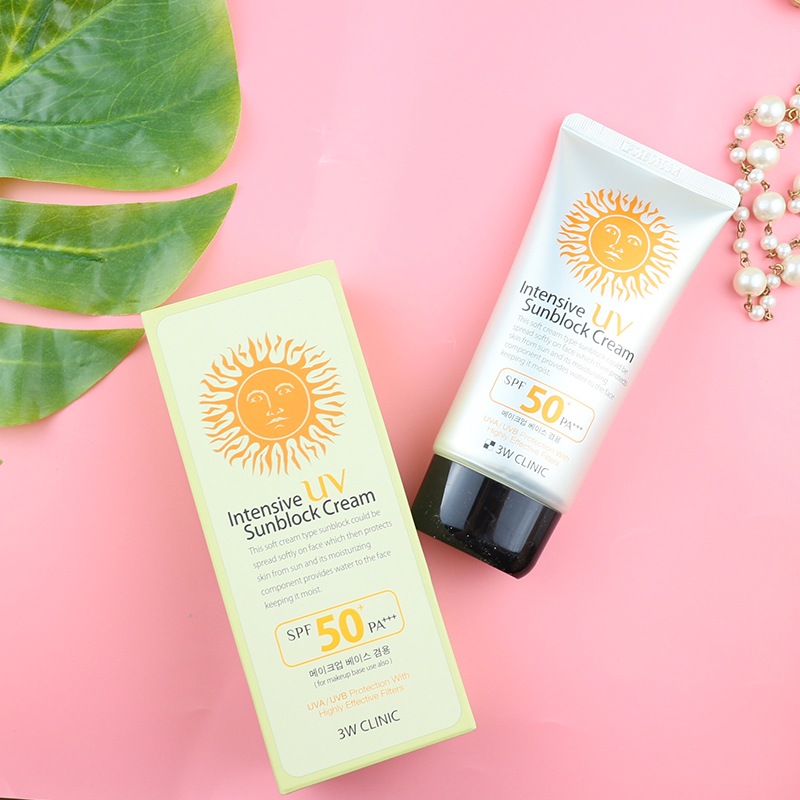 Kem Chống Nắng 3W Clinic Intensive UV Sunblock Cream SPF 50 PA+++