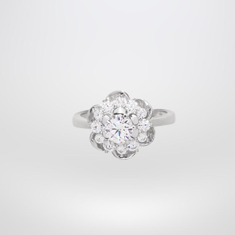 Nhẫn Nữ Danny Jewelry Bạc 925 Xi Bạch Kim Đính Đá CZ KI4GZ019