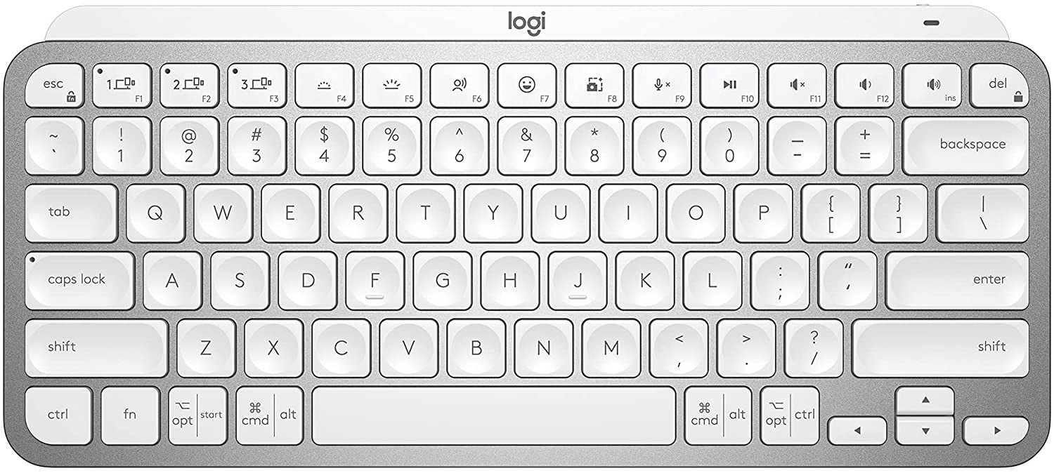 Bàn phím Logitech Mx Keys mini xám - hàng chính hãng