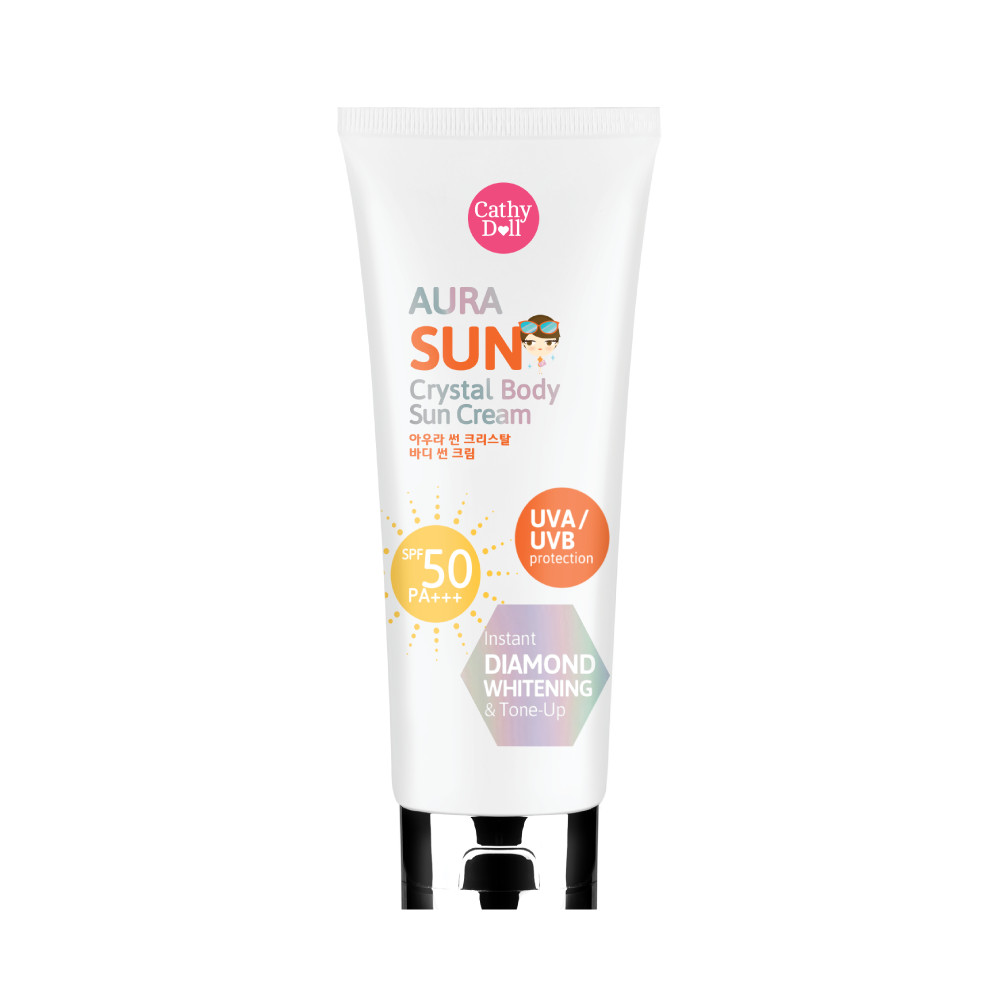 Kem Chống Nắng Ánh Nhũ Cathy Doll Aura Sun Crystal Body Sun Cream SPF50 PA+++ 138ml