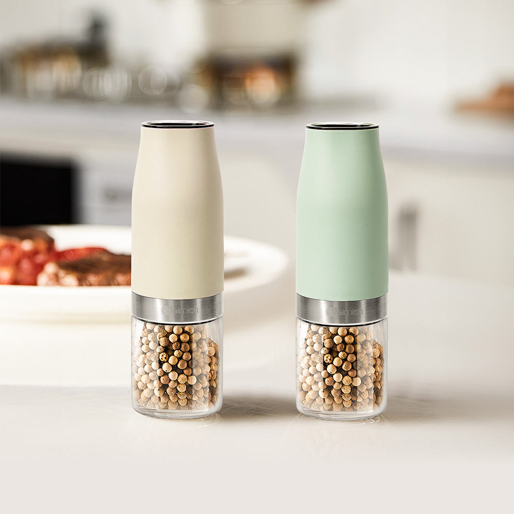 Lọ Xay Tiêu Chạy Pin Elmich PME9309 , Hàng Chính Hãng, Cối Thủy Tinh, Tùy Chỉnh Độ Mịn - JoyMall