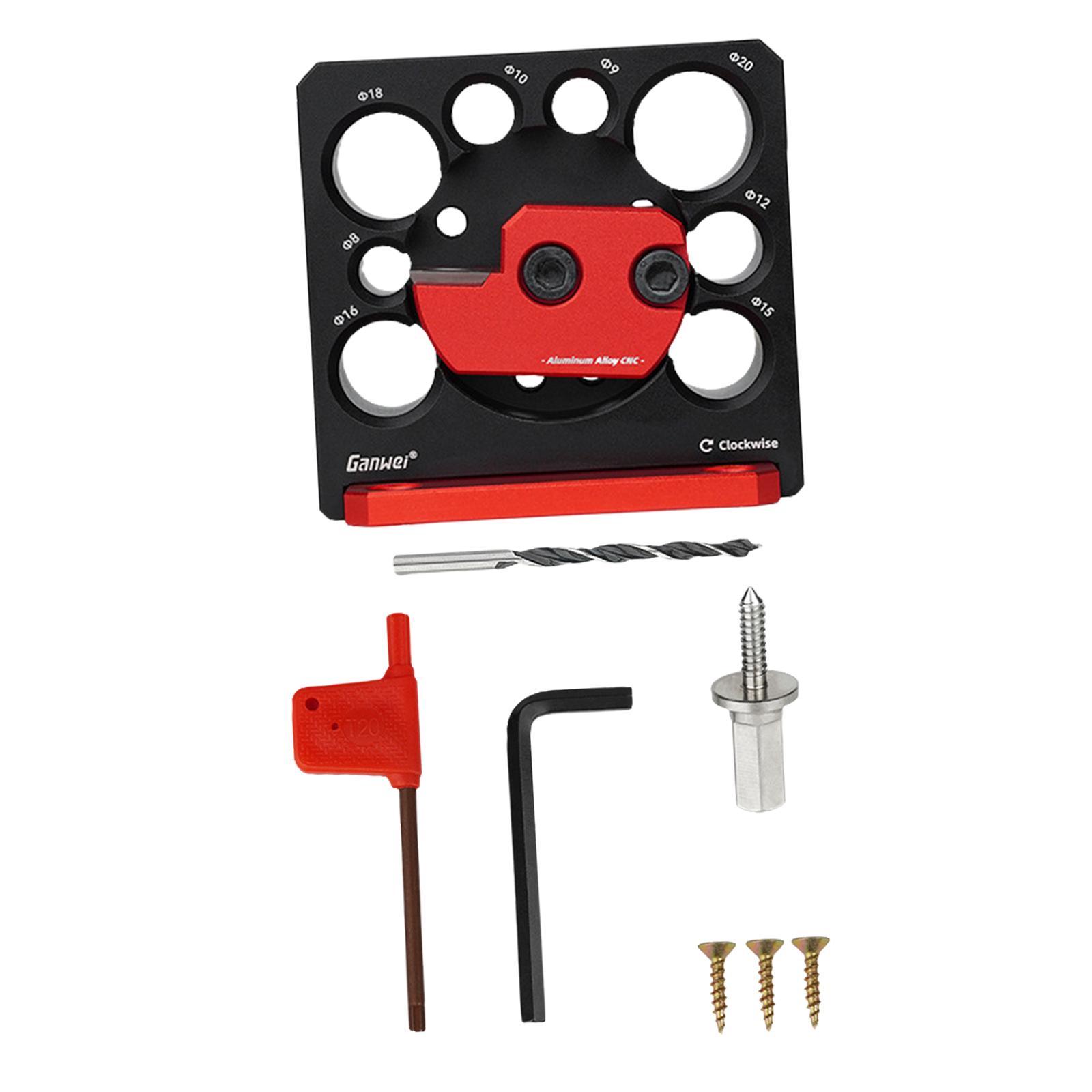 Adjustable Dowel Maker 8 Holes Dowel Plate for Drilling Dowel Rods Dowel Pin