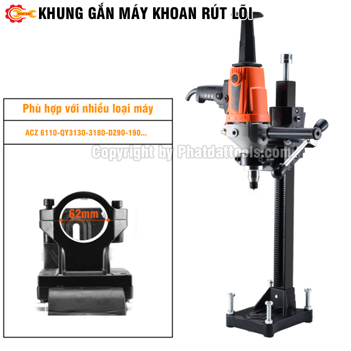 Khung đế gắn máy khoan rút lõi