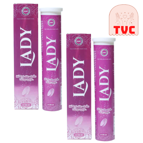 Combo 2 Hộp Viên Sủi Lady - Cân Bằng Nội Tiết Tố Nữ, Hỗ Trợ Tăng Size Vòng 1 Hiệu Quả, An Toàn