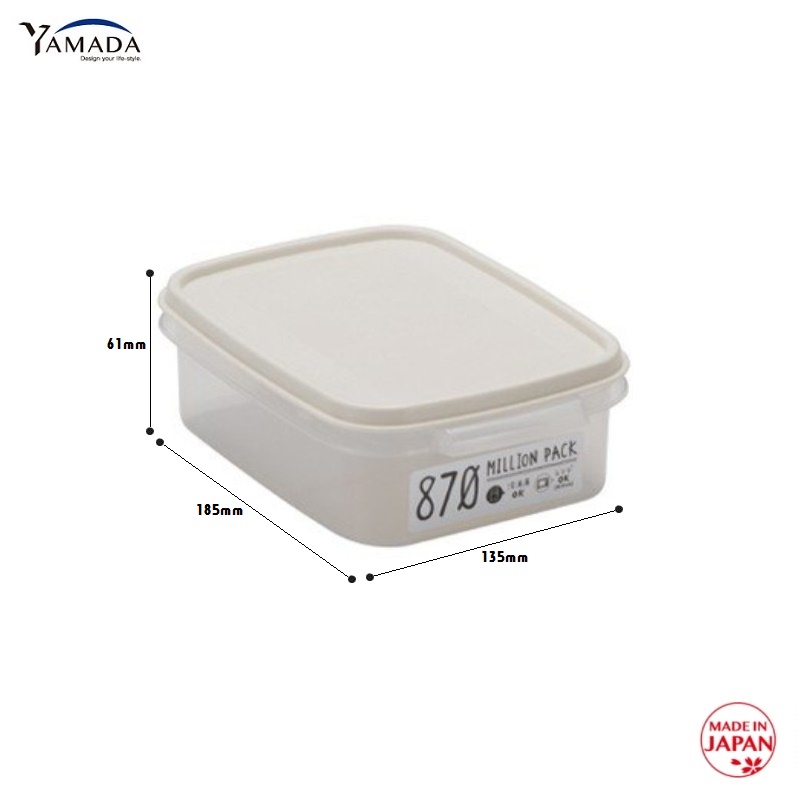 Hộp thực phẩm nắp mềm Yamada Million Pack hàng Made in Japan
