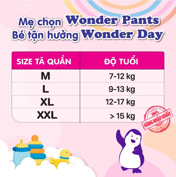 Tã quần Diapex Wonder Pants size XXL - 16 miếng gói trung