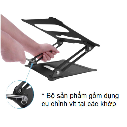 Giá đỡ nâng cao laptop stand bằng hợp kim nhôm Z12 cho laptop Macbook và máy tính bảng iPad