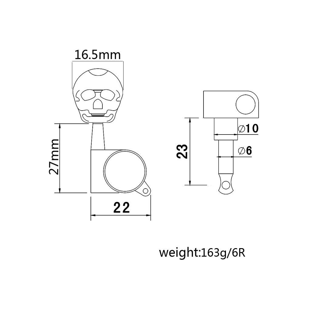 Electric Guitar String Tuning Pegs  Machine Heads Knobs Tuning Keys