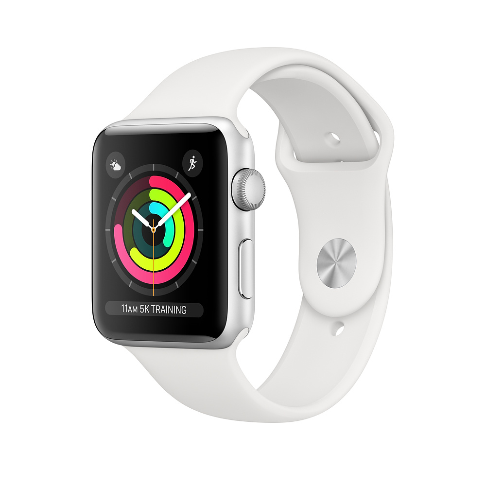 Đồng Hồ Thông Minh Apple Watch Series 3 GPS Aluminum Case With Sport Band 38mm - Hàng Nhập Khẩu