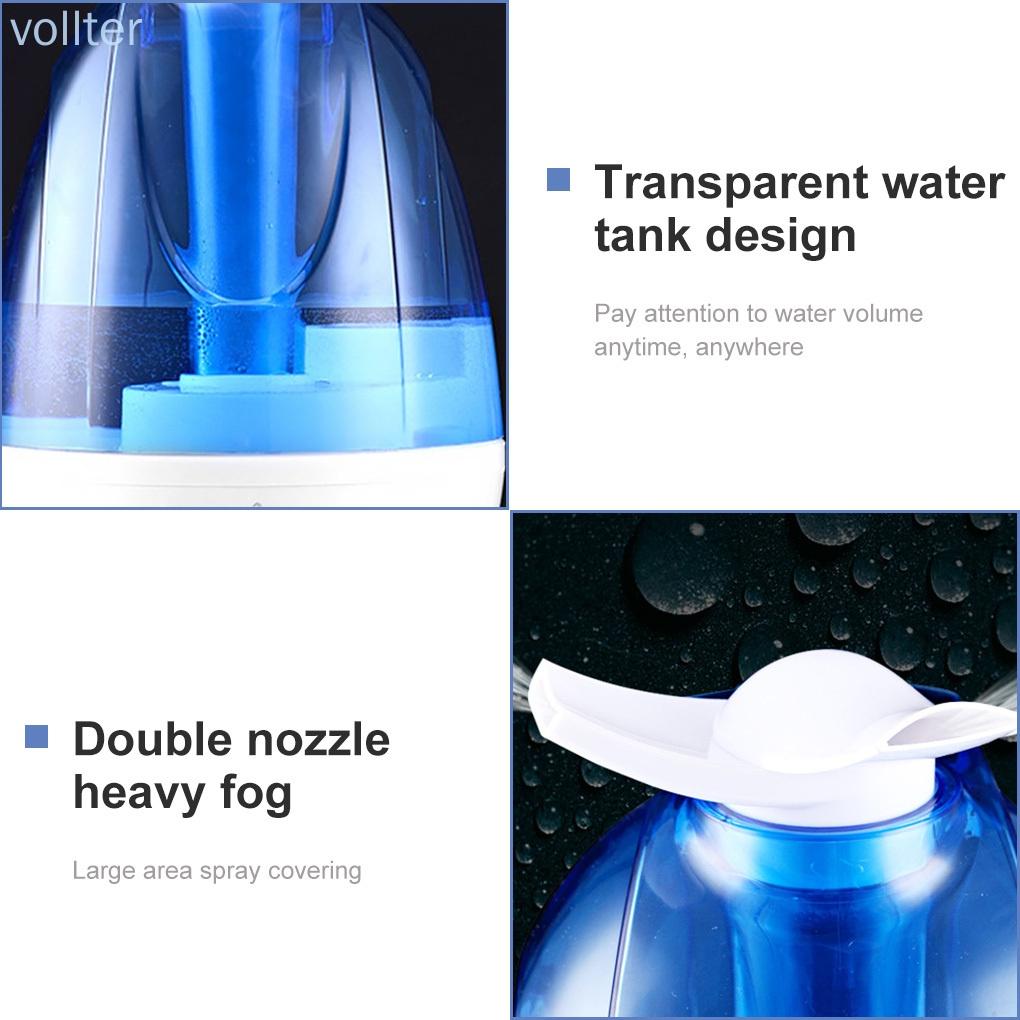 Mist Humidifier Ultra-quiet Cool Air Sprayer Atomizer LED Night Light for Home Office Bedroom