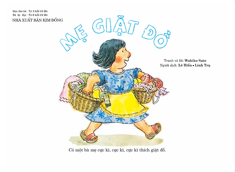 Tranh Truyện Ehon Nhật Bản - Mẹ Giặt Đồ