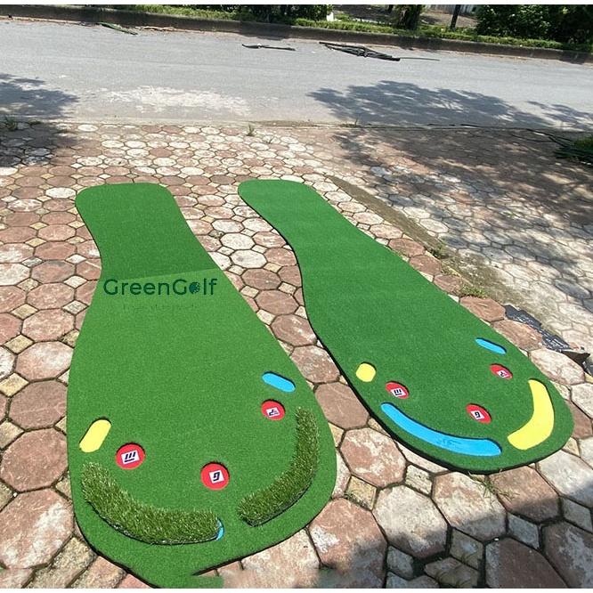 (VIDEO Thực Tế) Thảm Putt Golf Bàn Chân BIGFOOT/ Kích Thước 0.9x3m/ Thảm Tập Putt Golf Cuốn Gọn Dễ Dàng/ Tặng 3 Bóng Cũ