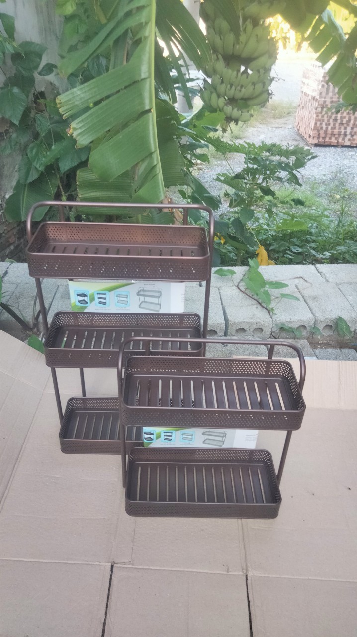 Kệ nhà tắm sơn tĩnh điện màu đen cao cấp
