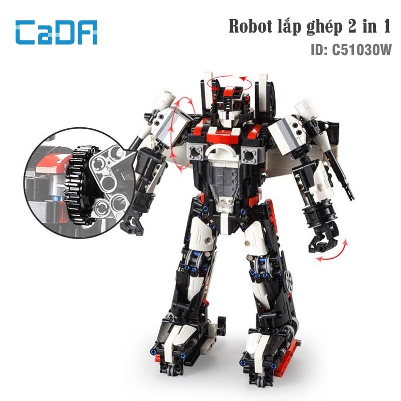 Đồ Chơi Lắp Ráp Điều Khiển Robot 2 Trong 1 F-15 Eaglebot – CADA C51030W