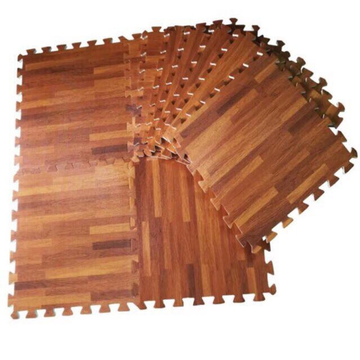 12 thảm xốp vân gỗ 60x60cm