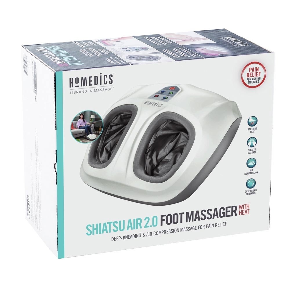 Máy massage chân khô nén khí Shiatsu 3D kèm nhiệt FMS-351HJ