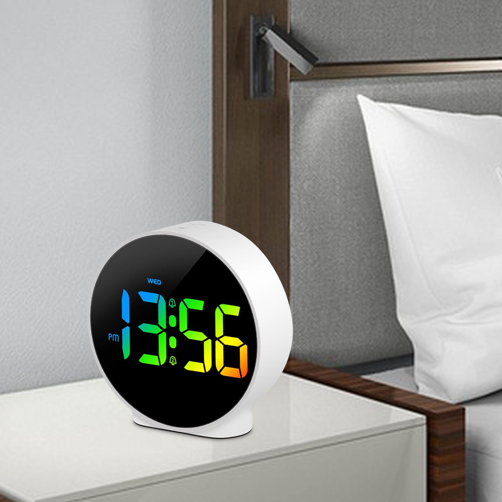 Digital Clock Adjustable Gift Table Clock for Bedside NightStand Living Room