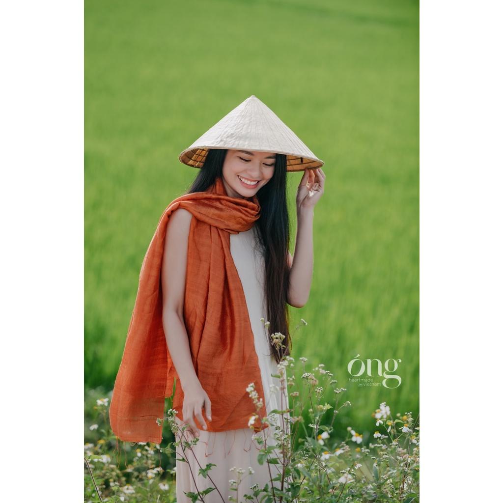 Khăn lụa tơ tằm Việt Nam - Màu sắc thời trang tươi sáng, 100% Tơ tằm tự nhiên se tay thủ công, giữ nguyên độ Óng ả