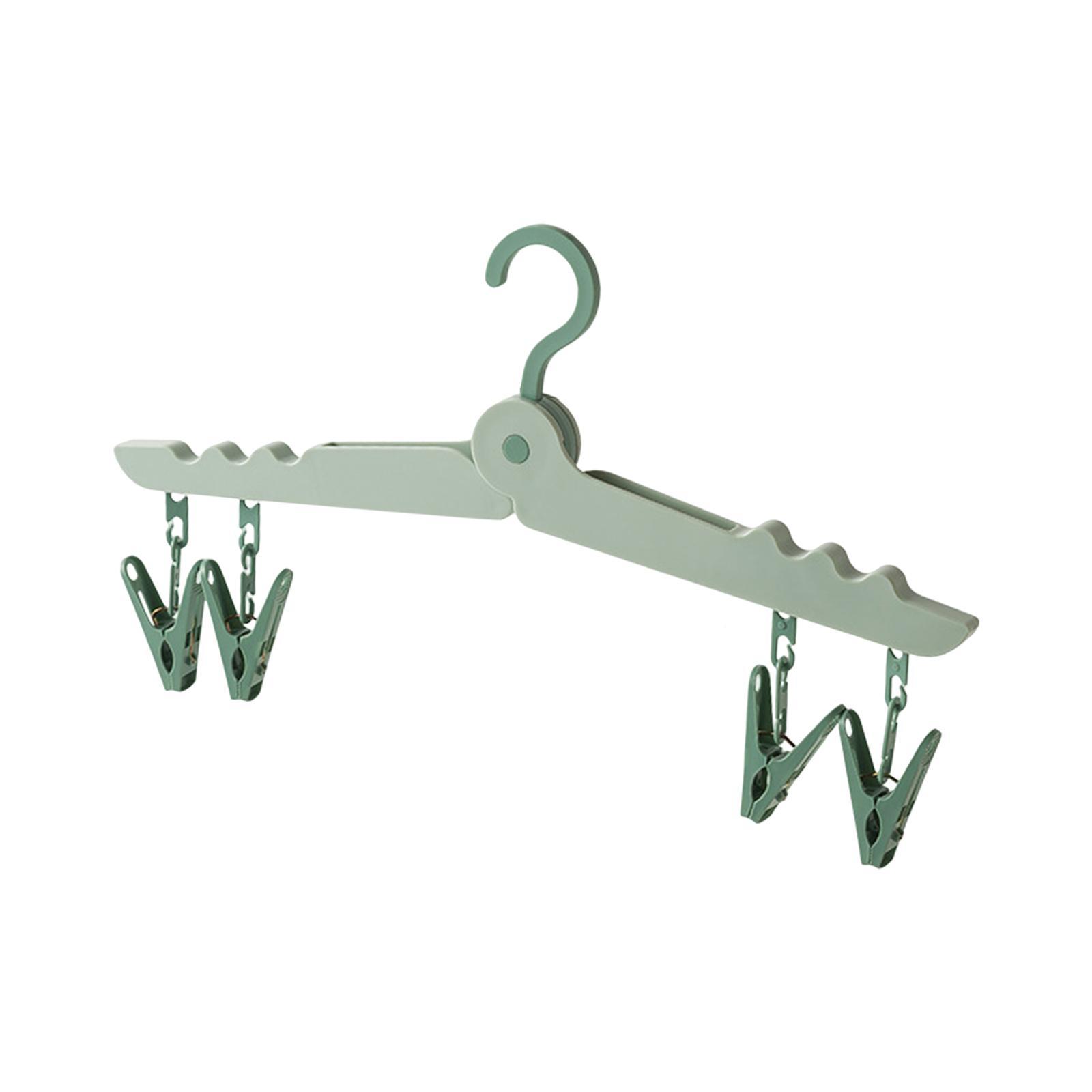 Portable Folding Clothes Hanger Clothing Organizer for Travel, Home Foldable
