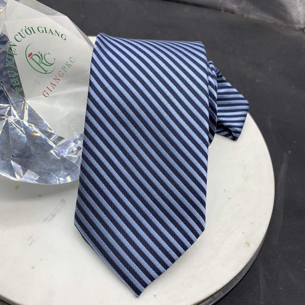 Phụ kiện nam cà vạt nam bản 8cm Giangpkc tháng 5-2021- cavat xanh
