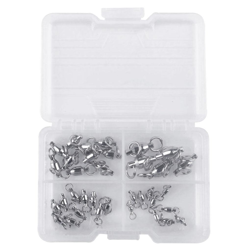 35pcs Heavy Duty Fishing Swivel Ball Bearing Swivels Sea Fishing Accessories