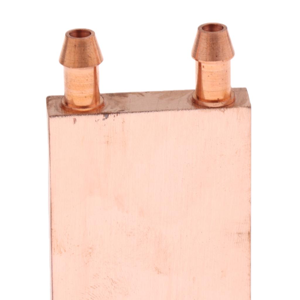 2x Copper Water Cooling Block for Computer CPU Graphic Heat Sink 40x80 Copper