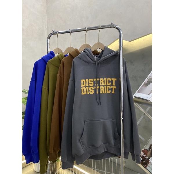 Hoodie unisex hoodie nam vải dày district