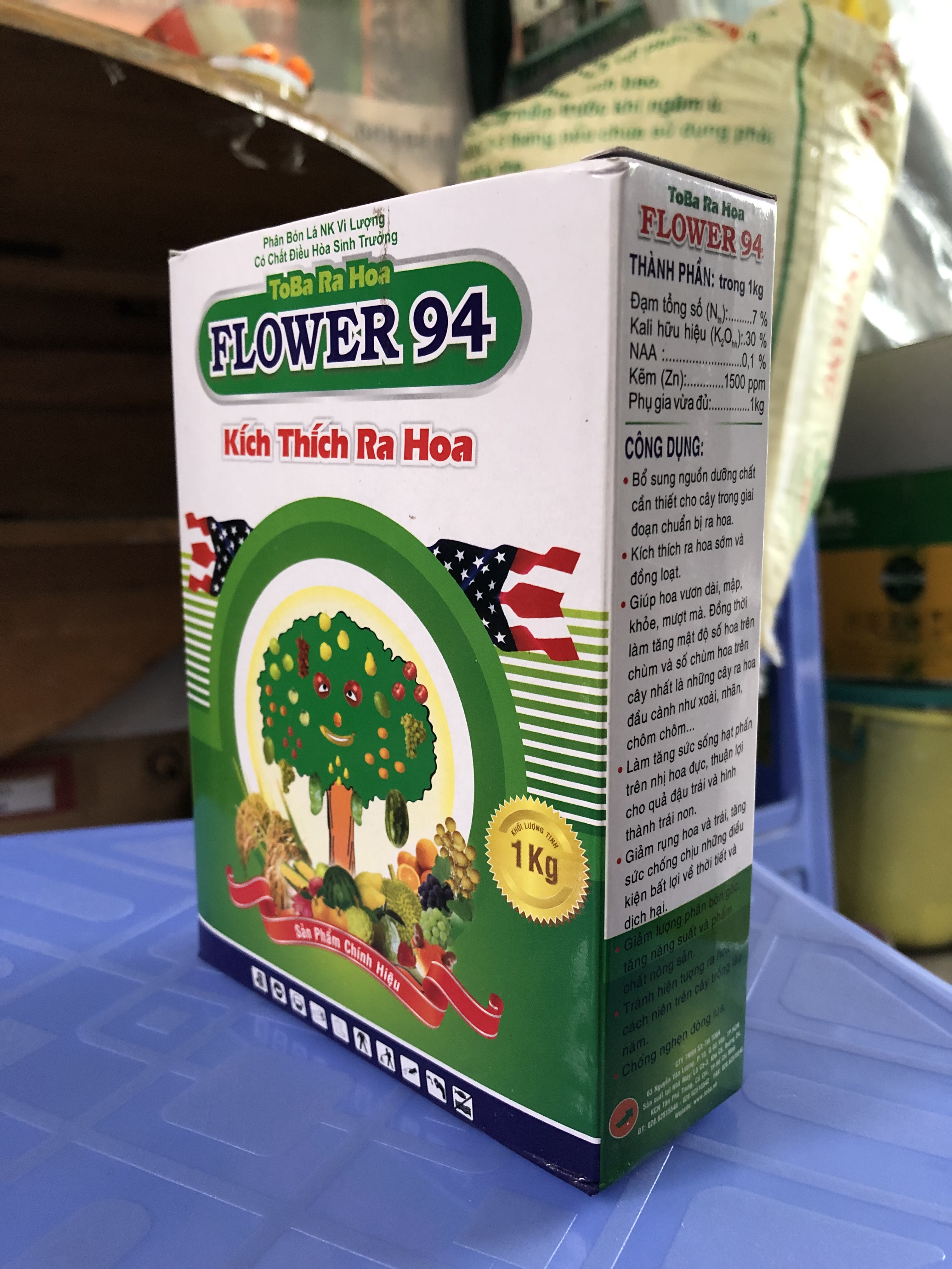 Phân bón lá NK Vi Lượng Có Chất Điều Hòa Sinh Trưởng ToBa Ra Hoa FLOWER 94 Kích Thích Ra Hoa (1kg)