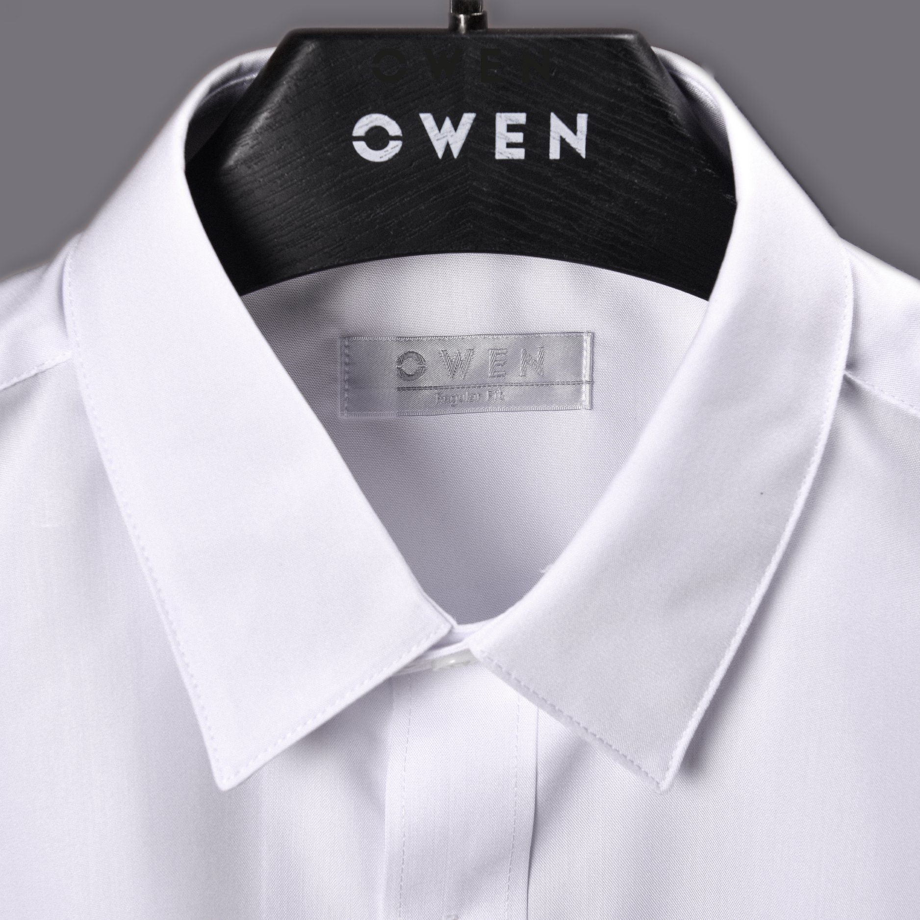 OWEN - Áo sơ mi trắng dài tay Owen chất sồi siêu mềm mịn (Regularfit / Slimfit)