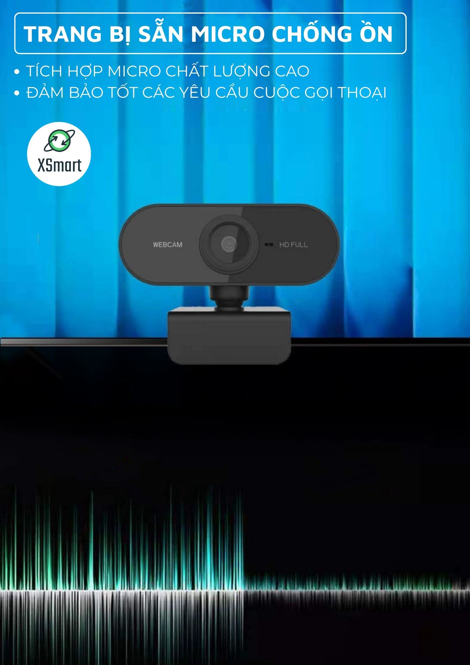 Webcam Máy Tính Laptop Q8 Chất Lượng Full HD Hình Ảnh Sắc Nét Camera Video Mượt Mà 30FPS Cho Livestream, Học Trực Tuyến-Hàng Chính Hãng