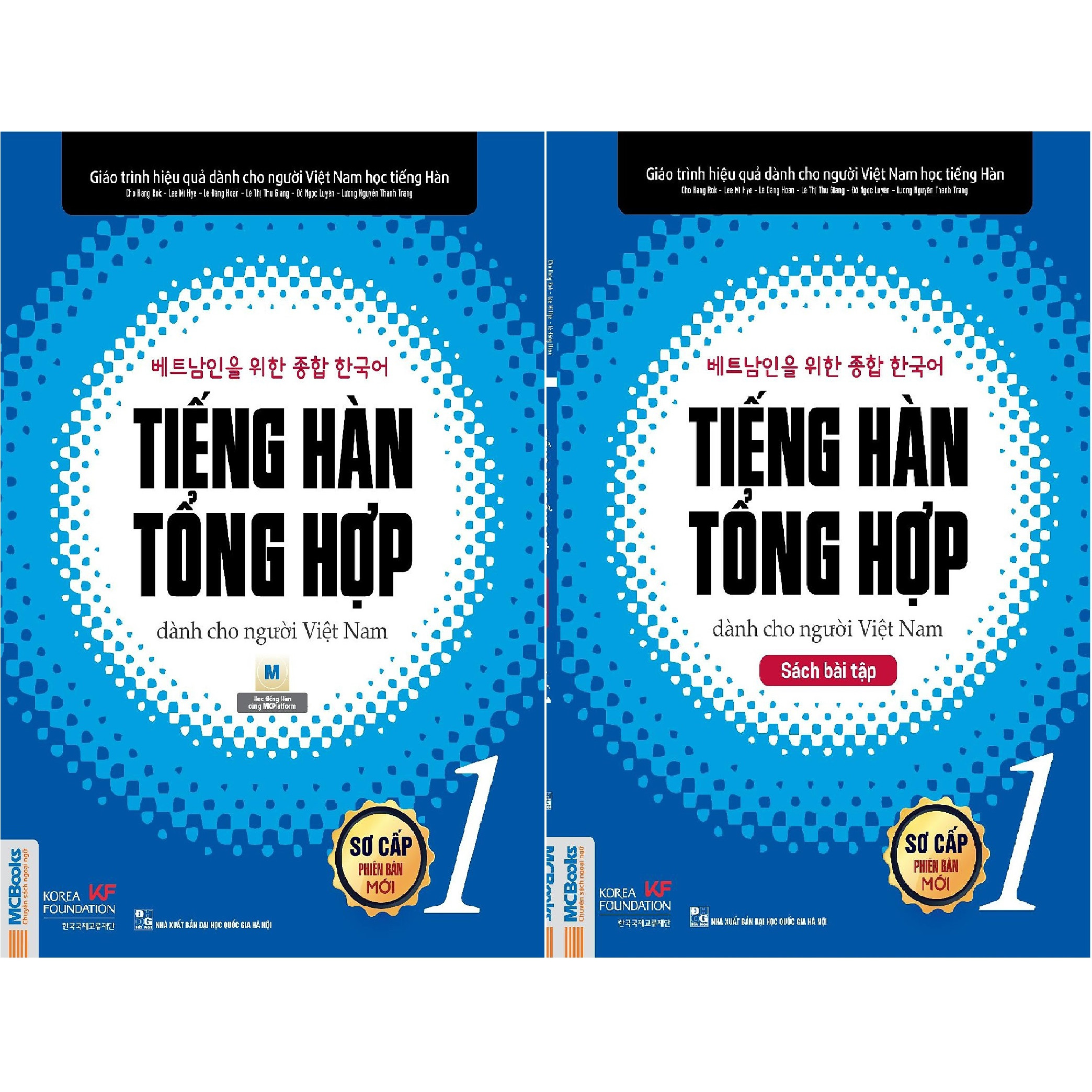 Sách Trọn Bộ 2 Cuốn Tiếng Hàn Tổng Hợp Dành Cho Người Việt Sơ Cấp 1 Bản In 2 Màu