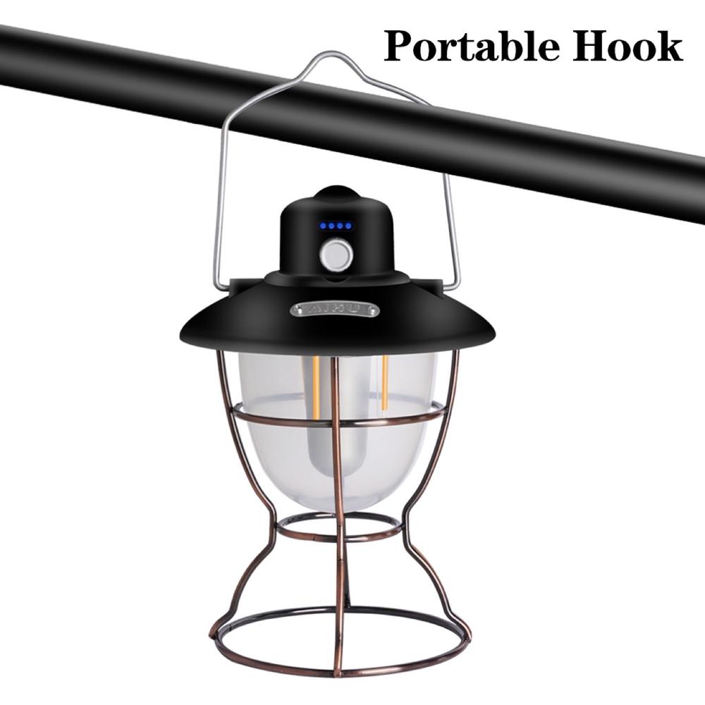 Đèn LED chiếu sáng cắm trại retro sạc USB