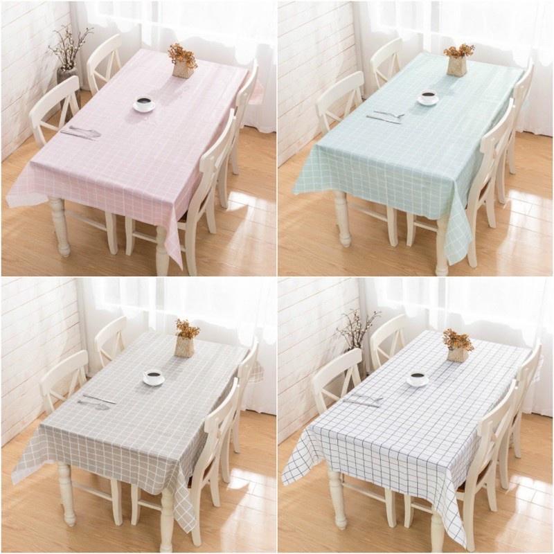 Khăn Trải Bàn chống thấm, chống bẩn kẻ caro lót bàn ăn