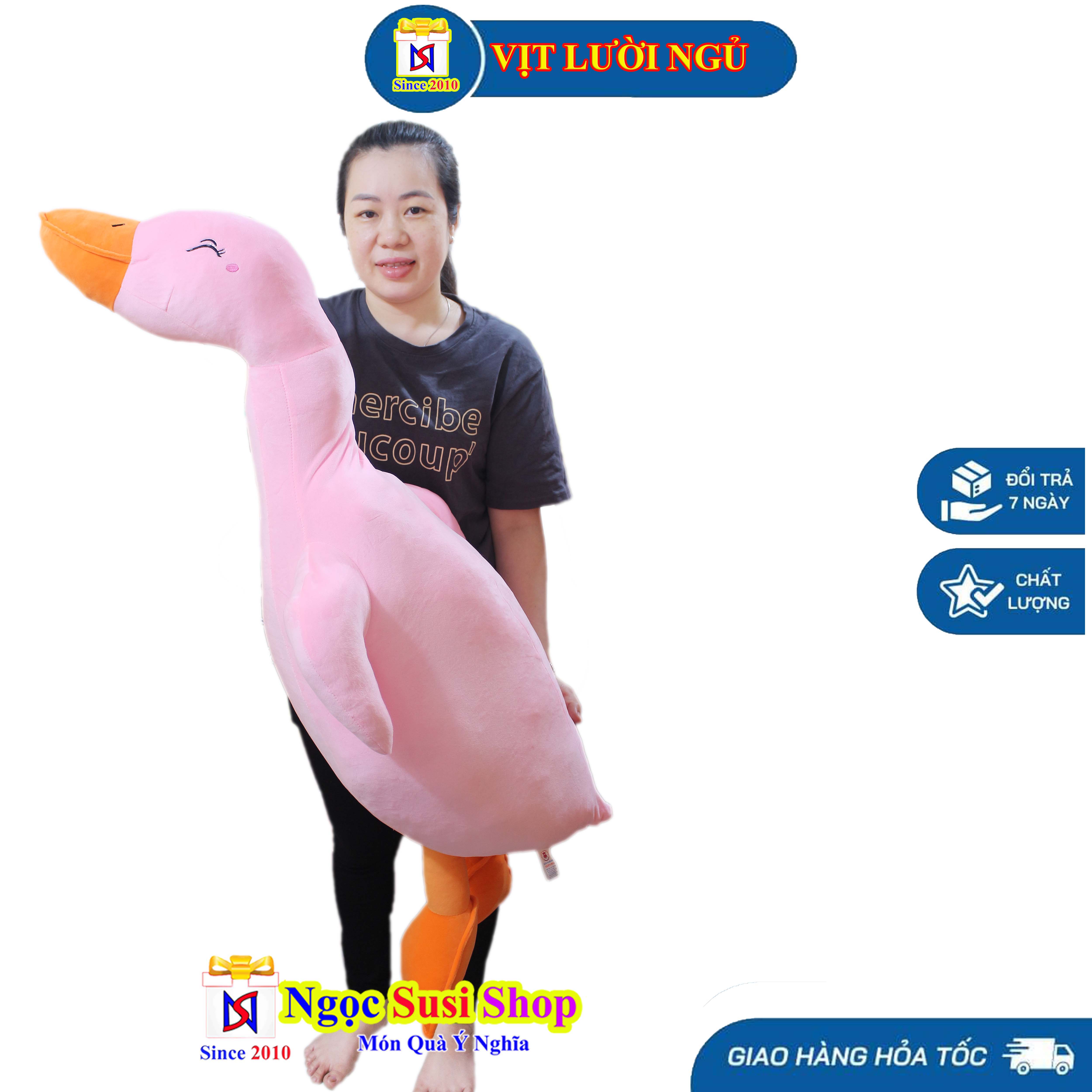 GỐI ÔM VỊT TIKTOK LƯỜI NGỦ KHỔNG LỒ - NGẪU NHIÊN MÀU