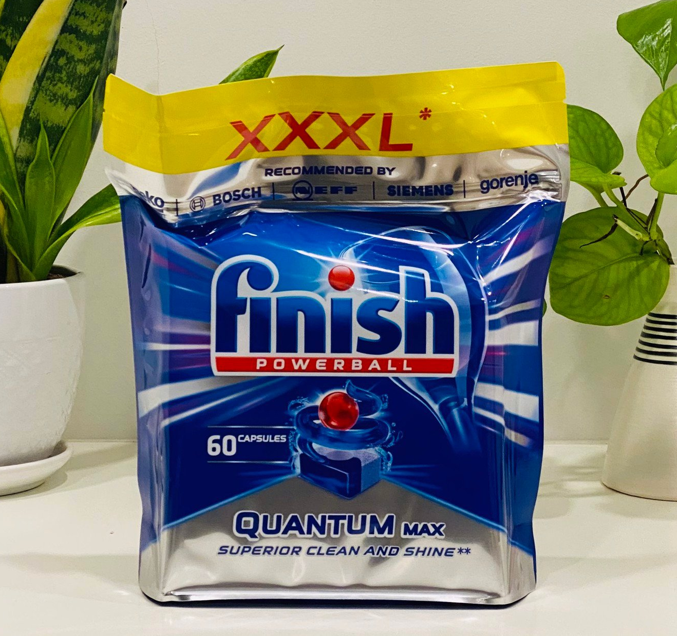 Viên rửa chén Finish quantum max chuyên dùng cho máy , Viên rửa bát cao cấp