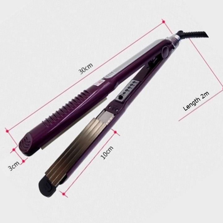 Máy Bấm Duỗi Tóc Tại Nhà GUANGMING 1060 Đa Năng 3in1 Có Nút Điều Chỉnh Nhiệt Độ.