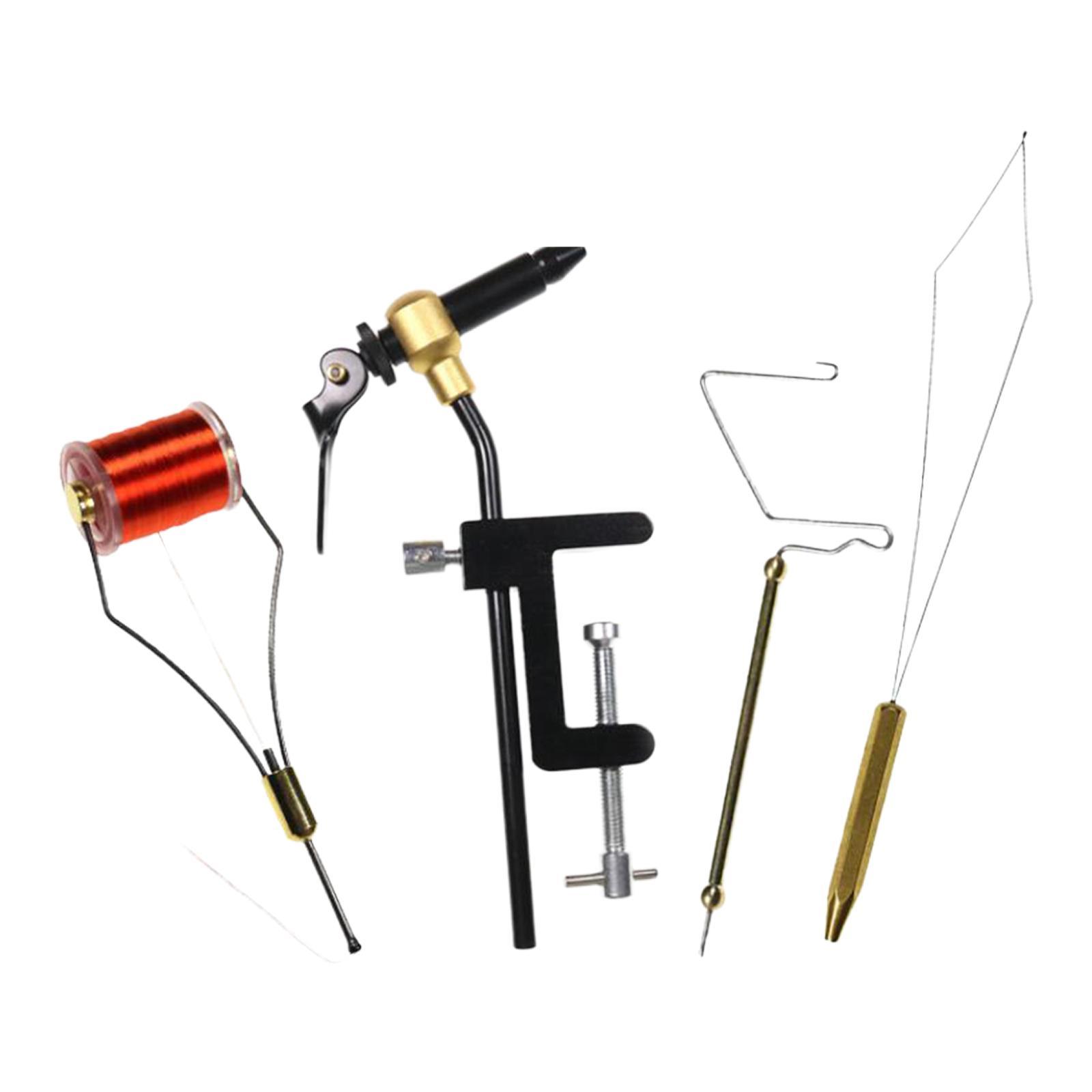 4Pcs Fly Tying Tool Kit Finisher Vise Threader Fishing