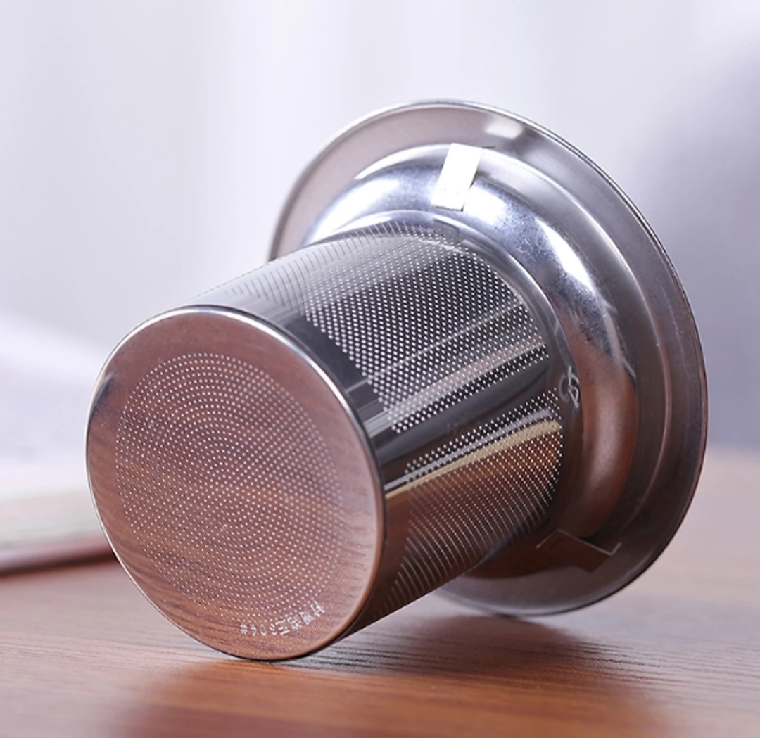 Ấm pha trà thủy tinh lõi lọc inox thủy tinh chịu nhiệt